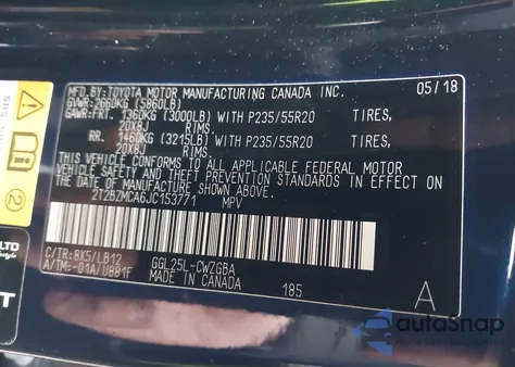 2018 Lexus Rx 350 из США, поврежденный, VIN 2T2BZMCA6JC153771